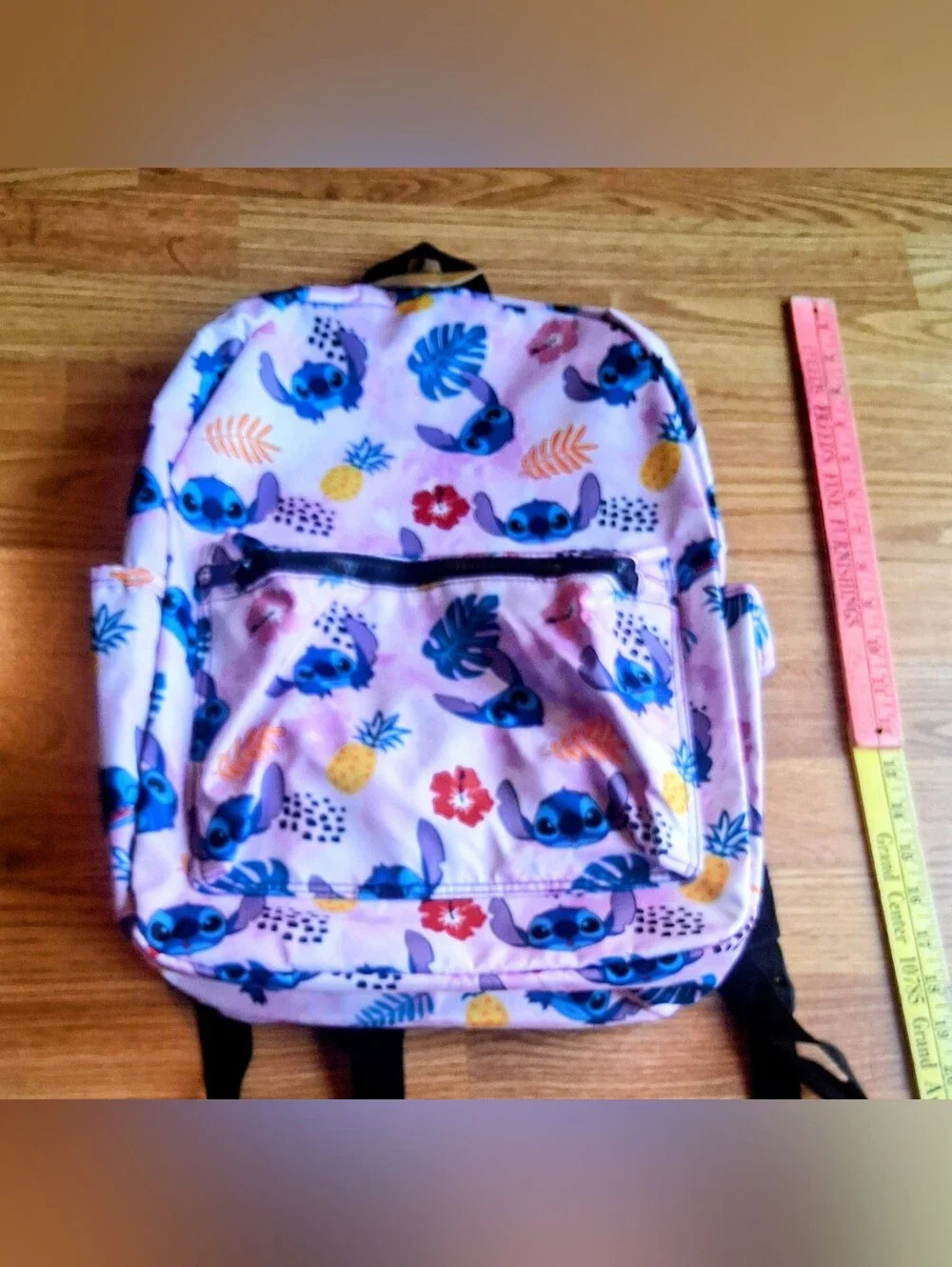 NWT Disney Stitch, Pink Print Backpack.